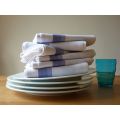 Set of 6 LARGE ,Tea Towels, Soft and Absorbent - Lint Free, Kitchen Dish Towels 50x70 cm. 100% Cotton ,Fade Resistant and Quick Dry.. 