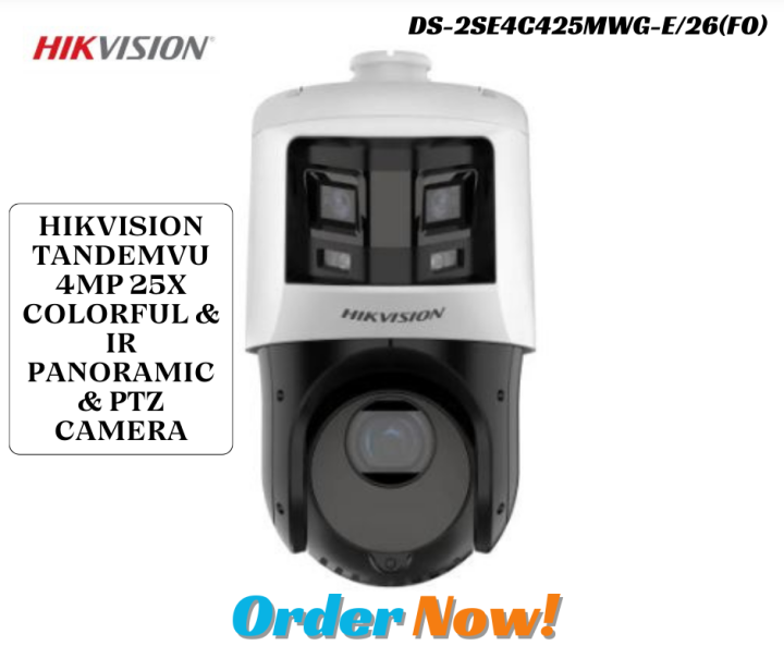 HIKVISION TandemVu 4MP 25X Colorful & IR Panoramic & PTZ Camera