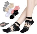 (Pack of 3)Trendy Net & Lace Low Cut Ladies Socks Fancy for Stylish Girls Glamorous Socks For Girls Blossom Bliss Ladies Socks Fancy Low Ankle Socks for Women Fancy Patterns for Stylish Ladies Socks For Women.. 