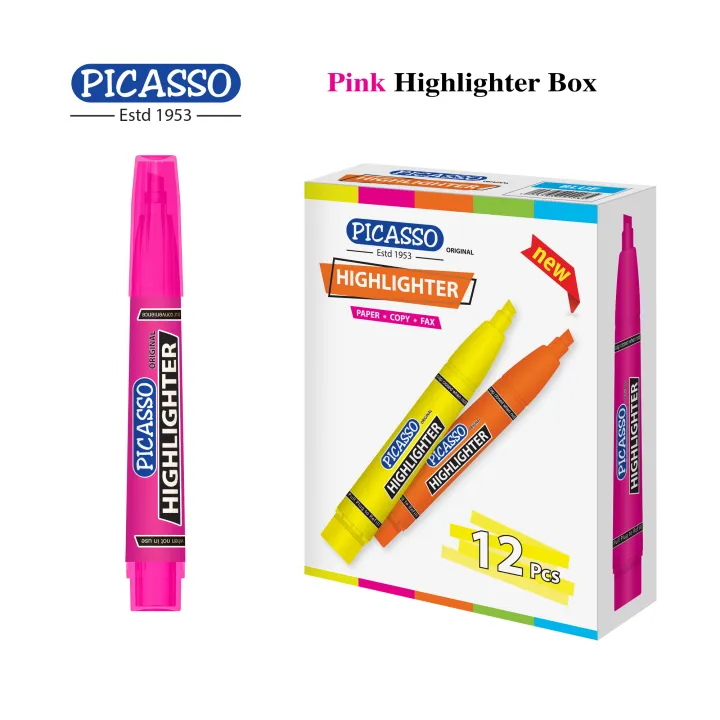 Picasso%20Multi%20Colour%20Highlighter%20Cardboard%20Box%2010pcs%20-%20Image%203