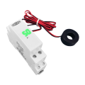 Din Rail Single Phase Ampere Meter Ac 40-500V Mini Modular Ammeter Gauge Indicator LED Digital Display, Not Transparent Durable Easy Install. 