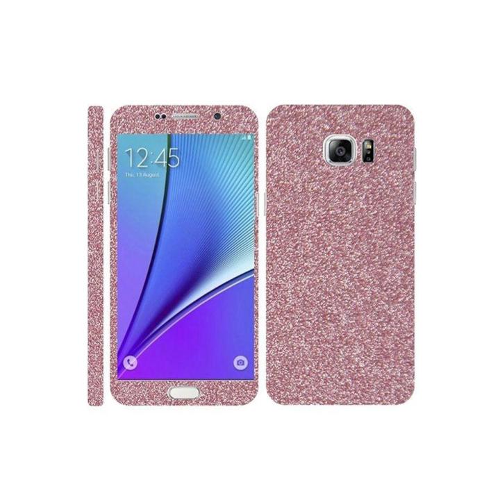 Samsung Galaxy Note 5  Glitter Mobile Skin - Pink