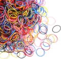 of Multicolor Soft Elastic Rubber Hair Band for Girls Hair-Candy Colors Soft Baby Hair Ties-Disposable & Small Tiny Colorful Reusable Ponytail Holders Tie Stretch Elastics-. 