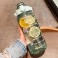 2L Sports Bottle with Straw Portable Summer Outdoor Fitness Hiking Bicycle Drinking Bottle Black. 