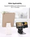 Universal Adjustable Mobile Phone / Tablet Folding Holder Stand Anti Skid Multi Angle Desk Small Foldable Portable Stand. 