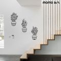 Quality wall Decals Vinyl Stickers Flower Pots in Three Different Designs. 
