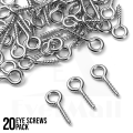 Metal Screw Pins Hooks Small Hoop Pegs for Resin Keychain Crafts - Mini Eye Pins Screw Clasps Hooks for Making DIY Jewelry Accessories. 