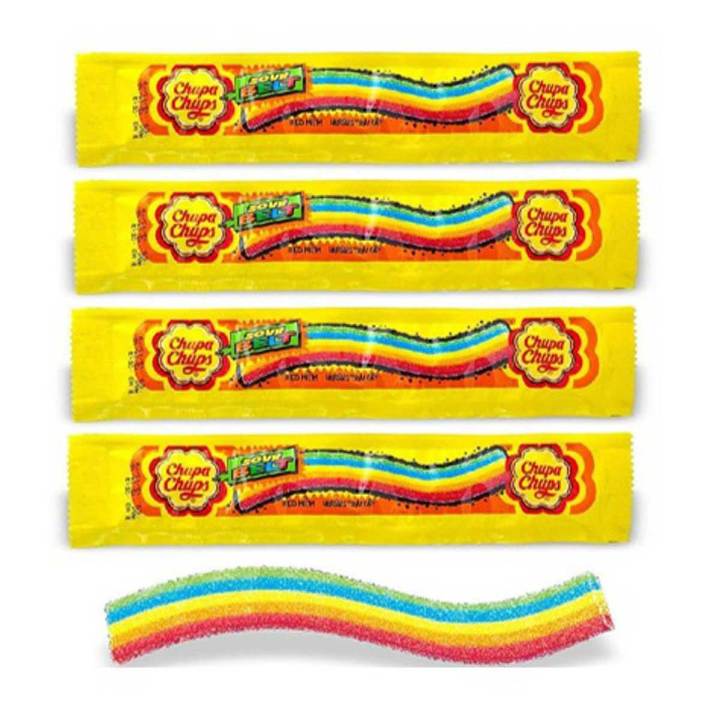 Chupa Chups Sour Belt 10 g ( 4 Pcs-Imported )