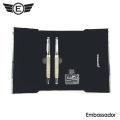 Embassador World Map Fountain Pen & Ball Pen Set. 