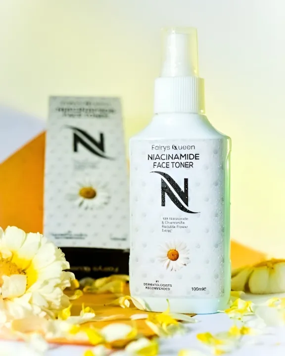 Fairy's%20Queen%20Niacinamide%20Face%20Toner%20100ml,%20With%20Niacinamide%20&%20Chamomilla%20Recutita%20Flower%20Extract%20-%20Image%204