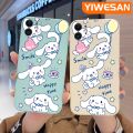 YIWESAN For Xiaomi MI Redmi 8 Case Cartoon Cinnamoroll Pattern Original Soft Silicone Shockproof Phone Case Square Edge Pattern Back Cover Softcase Full Cover Lens Camera Protective Shell. 