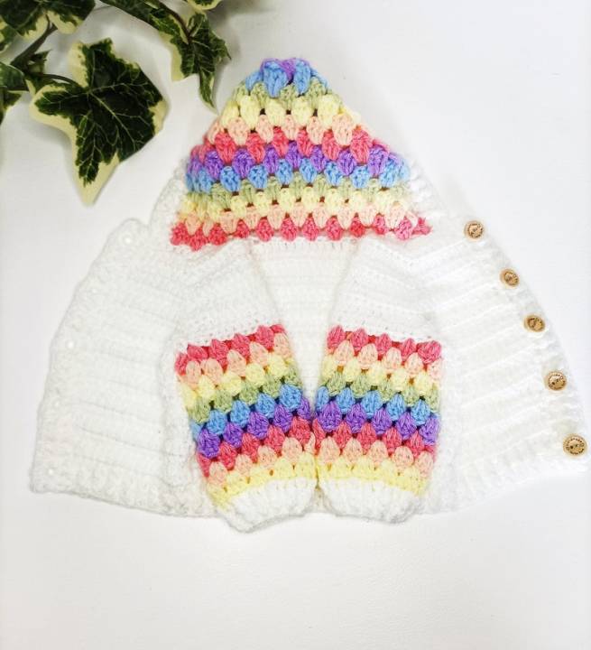 Colorful%20Crochet%20Hoodie%20Sweater%20/%20Handmade%20/%20Woolen%20-%20Image%208