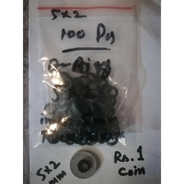 100Pcs O-Ring 5X2 - Inner Dia:5mm X Thickness:2mm and Outer Diameter: 9mm ORing