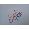 8mm simple Multi Color/ Black/selvar nose rings for girls Pack of 6. 
