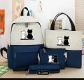 High Quality Bags For Girls5 Piece Set Bags For Girls School Bags For LadiesBags For Girls CollegeBags For Girls UniversityCute Bags For GirlsStylish Bag For GirlsTravelling Bags For Ladies with Bunny. 