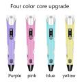 3D Pen For Kids 3D Drawing Pen for Kids 3D Printing Pen for Kids - Free 9 meter Filament,Adaptor,Holder and Cable-  Printing Doodler Pen with LCD Screen For Arts Crafts includes Premium Quality holder   Free 3 meter Filament and Electric Cable Multicolor. 