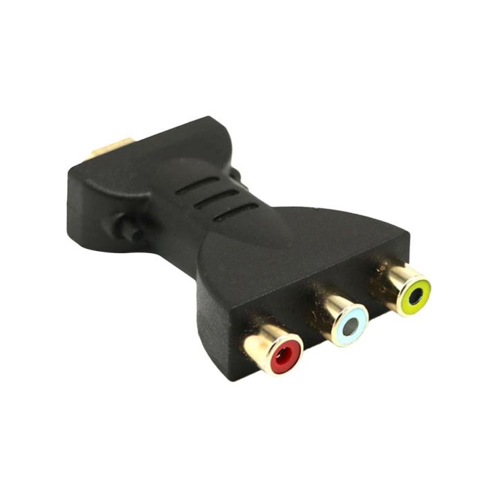 AV Component Converter Wear-resistant HDMI-compatible to 3 RGB RCA Composite AV Adapter