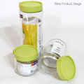 Pack of 3 Glass Jar Set. 