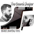 Men Beard Shaping Styling Template Comb Transparent Men's Beards Combs. 