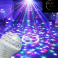 Colorful Auto Rotating RGB LED Bulb Stage Light Bulb Lighting for Party Club Home Decor Lamp - Led Disco Lights for Room Party Birthday Decoration. 