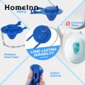 Rust-proof Stainless Steel Chain Toilet Flapper Universal Toilet Flapper Replacement with Water Saving Rubber Flush Valve Easy Diy Installation for Diy Toilet Flapper Installation. 