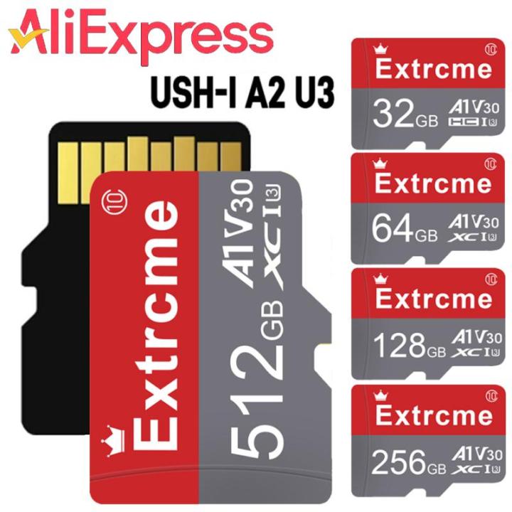 Micro TF SD Card 128GB V30 4K Memory Card High Speed U3 SD/TF Card 64GB For Nintendo Switch Ps4 Ps5 Game Laptop