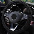 Car Steering Wheel Cover Breathable Anti-Slip Steering Covers Automobile Steering Wheel Protection Decoration Black Color. 