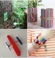 Pack of 8 - Multicolored Large Craft Sticks, Colored Popsicle Sticks for Crafts, Ice Cream Sticks. 