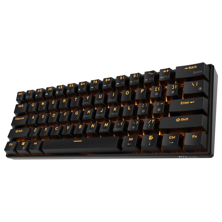 RK61 60% Wireless Mechanical Keyboard (Single Color Backlit) .. Dual Mode .. Without Box