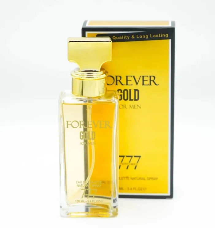 Forever Gold For Men 777 Perfumes Eau De Toilette Natural Spray
