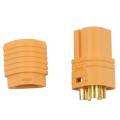 QUANBU 5 Pairs MT60 3.5mm 3-wire 3-pole Connector Plug Set for RC ESC to Motor 5 Male Connectors & 5 Female Connectors. 