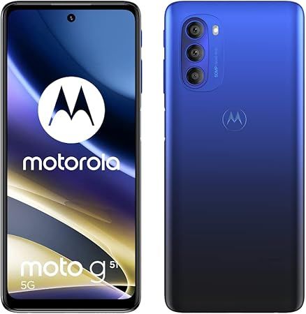 Daraz Like New Phones - Motorola Moto G51 5G - 6.8inches - Dual Sim 5G - 8GB Ram - 128GB Rom - 5000mAh Battery FREE COVER AND CHARGER