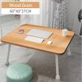 New Style Foldable Wooden Laptop Table Aluminium Multi Functional Bed Table Indoor/Bed/Study Table. 