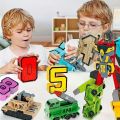 Number Transforming Toys Digital Deformation Robot Toy Complete Set 0 to 9. 