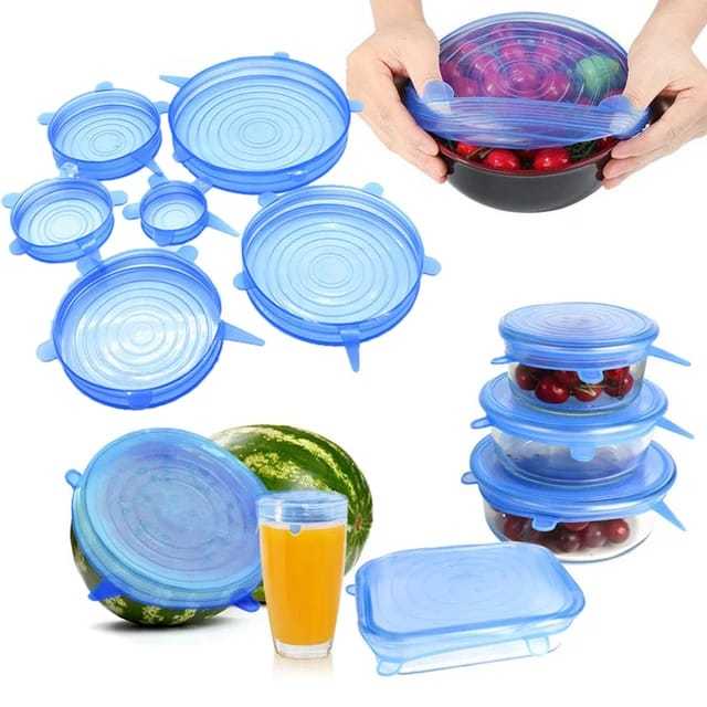 6Pcs%20Kitchen%20Reusable%20Silicone%20Stretch%20Seal%20Lid%20Preservation%20Vacuum%20Food%20Storage%20Bowl%20Cover%20-%20Image%202