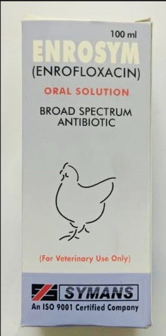 Enrosym Antibiotic Solution For All Types Of Birds & Poultry