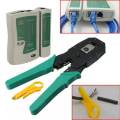 RJ45 RJ11 RJ12 CAT5 LAN Network Tool Kits Cable Tester Crimp Crimper Plier. 