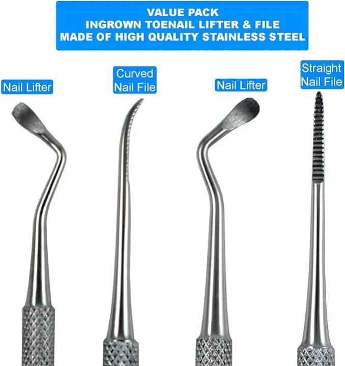 Professional%20Stainless%20Steel%20Ingrown%20Toenail%20Tools%20-%20Sharp%20Edge%20Spoon%20Shaped%20Double%20Ended%20Toenail%20Lifter%20&%20Nail%20File%20Cleaner%20Trimmer%20Surgical%20Medical%20Grade%20Stainless%20Steel%20Manicure%20Pedicure%20Nail%20Care%20Tool%20(2%20Pcs%20Set)%20-%20Image%203