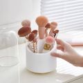 Upgrade your vanity with our Makeup Brush Holder – a sophisticated 360° Rotating Organizer. The clear cover and 5 compartments add glamour to your cosmetics storage, keeping essentials organized with ease. Elevate your beauty routine!. 