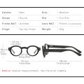 UNIEOWFA Acetate Round Prescription Glasses Men Retro Optical High Myopia Eyeglasses Male Multifocal Progressive Eyewear Bifocal. 