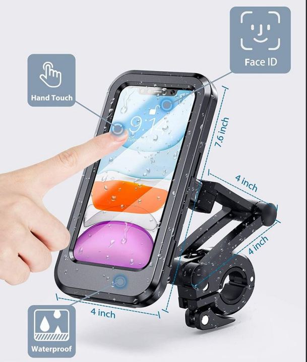 Rain-proof%20Phone%20Holder%20Bike%20Phone%20Mount%20for%20Motorcycle%20Universal%20Waterproof%20-%20Image%203