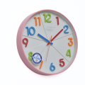 Champion Silent Colorful Kids Wall Clock Non Ticking with Pink  frame. 