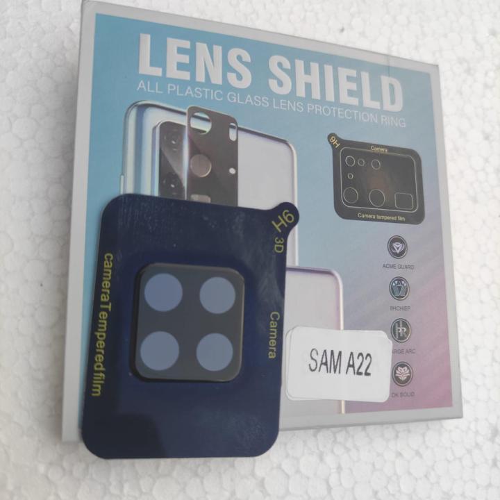 Samsung Galaxy A22 9D Camera Lens back camera  screen protector temper glass 100% Orignal Quality