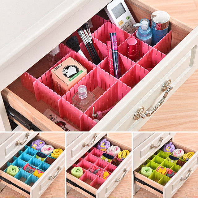 Drawer Organizer Partition For Drawer - 4 Pcs