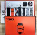 Y20 Ultra Smart Watch With 7 Straps 49mm Large Screen Wireless Charging Waterproof Watch. 