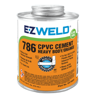 PVC Cement Solvent EZ Weld 786