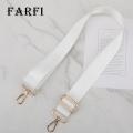 Farfi Bag Shoulder Strap Widen Pure Color Removable Laptop Bag Strap. 