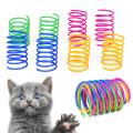 20pcs Durable Colorful Plastic Springs Cat Pet Toy Coil Spiral Springs. 