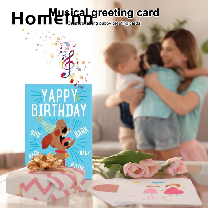 Endless Barking Birthday Card Hilarious Dog Lover's Birthday Card Endless Barking Prank Surprise Funny Greeting for Mom Southeast Asian Buyers Funny Dog Prank Card