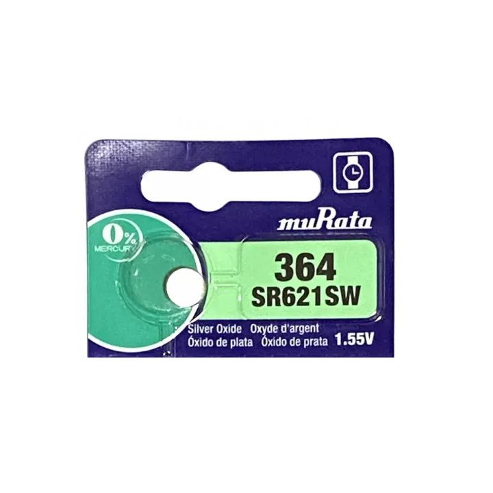 NK CHÍNH HÃNG] Vỉ 5 Viên Pin đồng Hồ Murata Sony 364 SR621SW LR621W AG1 1.55V Made In Japan - Foto 7